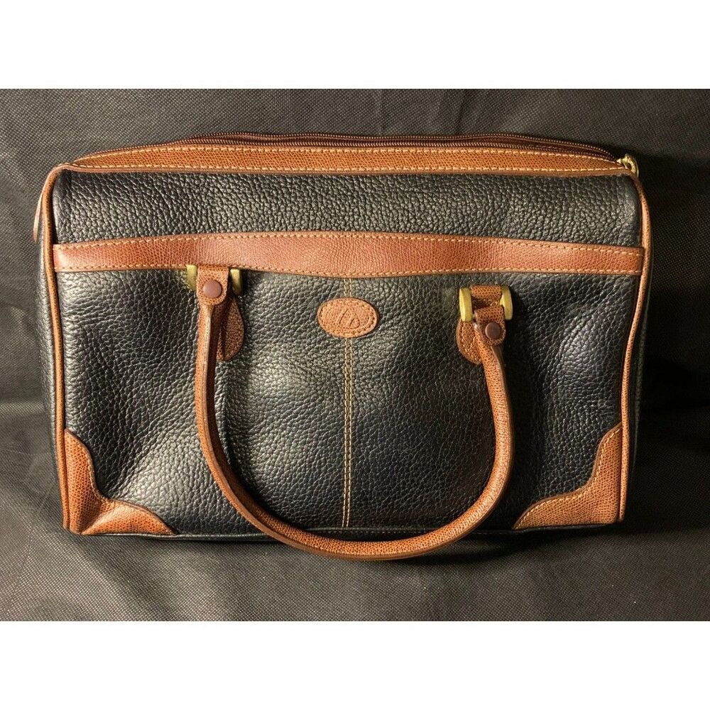 Vintage Liz Claiborne Bag Women's Brown Genuine Leather w/Tag Free Shipping - Picture 5 of 12